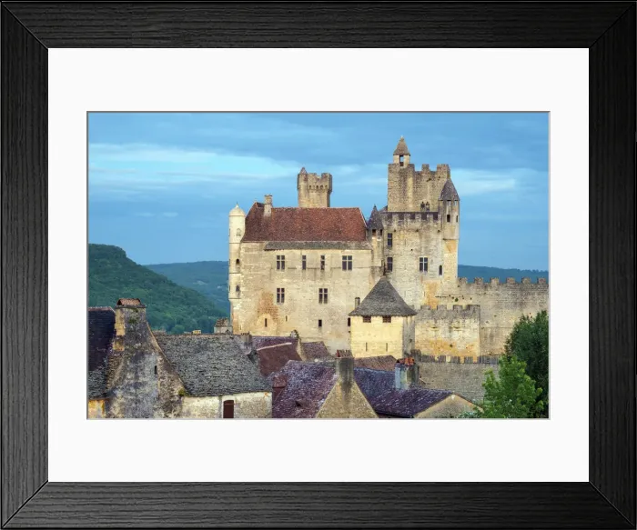 Framed Print : Beynac-et-Cazenac castle and medieval houses, Dordogne Department, Aquitaine, France Framed Print : Beynac-et-Cazenac castle and medieval houses, Dordogne Department, Aquitaine, France