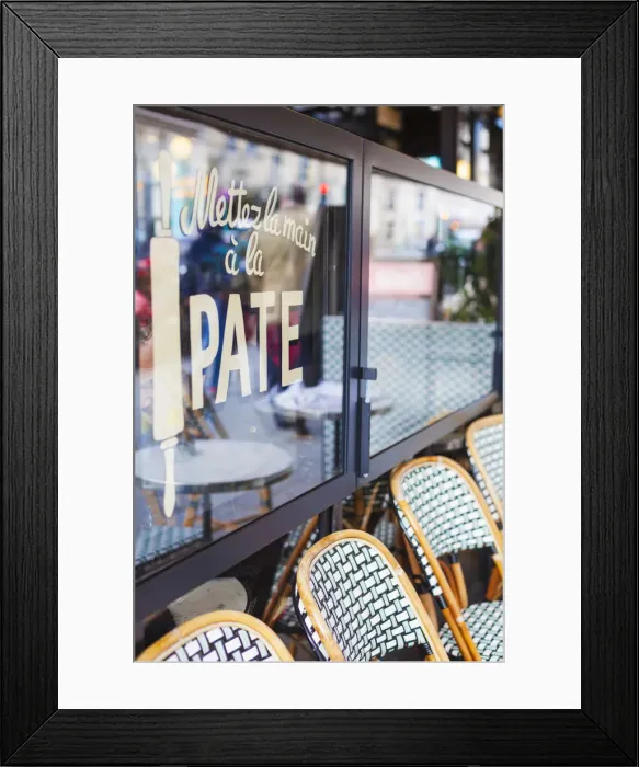 Framed Print : France, Paris, Latin district, exterior of cafe Framed Print : France, Paris, Latin district, exterior of cafe