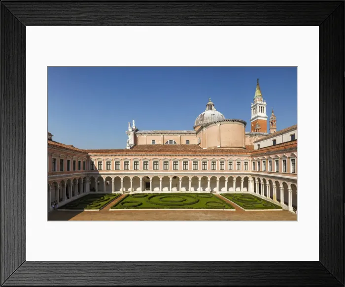 Framed Print : San Giorgio Maggiore cloister, Giorgio Cini Foundation. Venice, Veneto, Italy, Europe Framed Print : San Giorgio Maggiore cloister, Giorgio Cini Foundation. Venice, Veneto, Italy, Europe