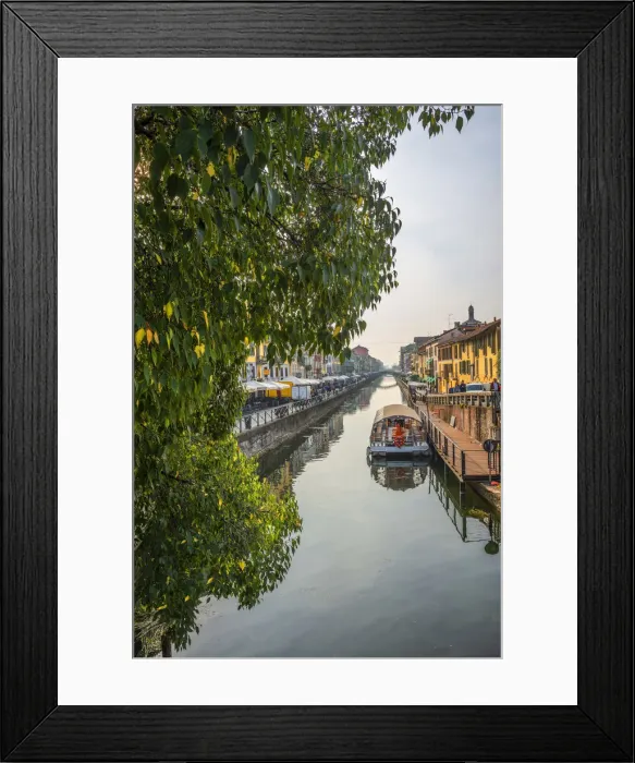 Framed Print : Naviglio Grande, Milan, Lombardy, Italy Framed Print : Naviglio Grande, Milan, Lombardy, Italy