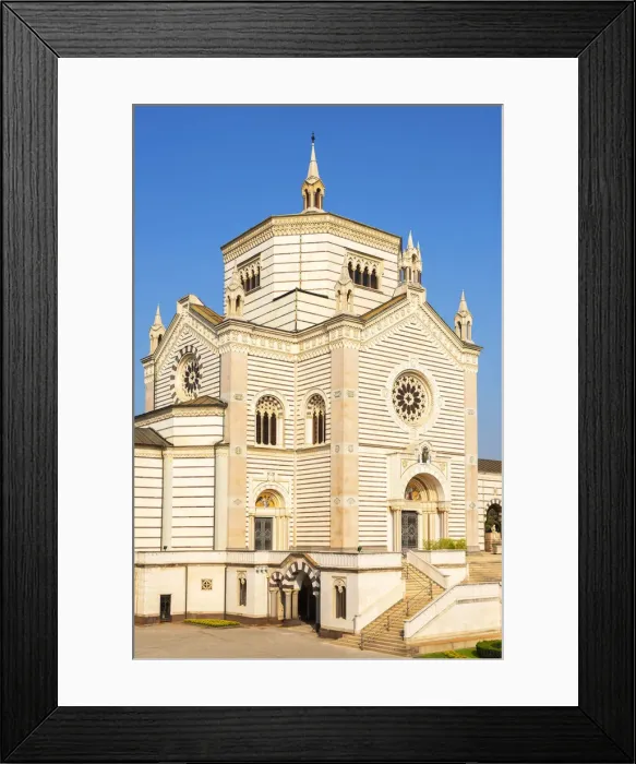 Framed Print : Monumental cemetry, Milan, Lombardy, Italy