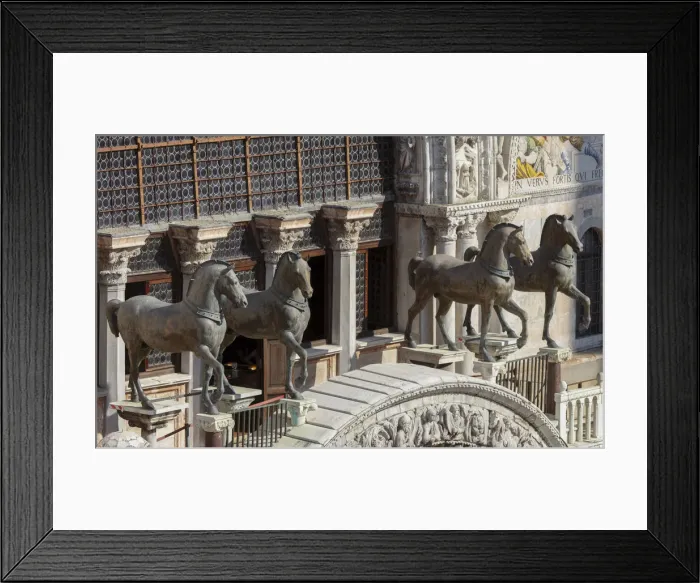 Framed Print : Horses of Saint Mark, Quadriga, St Marks Basilica, Venice, Veneto, Italy, Europe Framed Print : Horses of Saint Mark, Quadriga, St Marks Basilica, Venice, Veneto, Italy, Europe