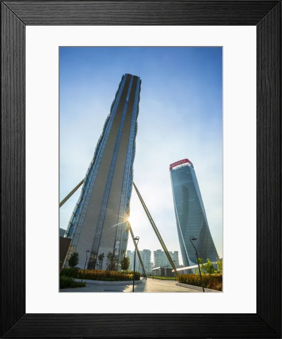 Framed Print : Allianz tower with Generali tower, Milan, Lombardy, Italy Framed Print : Allianz tower with Generali tower, Milan, Lombardy, Italy