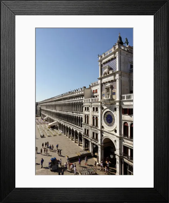 Framed Print : Clock Tower and Procuratie Vecchie, St. Marks Square, Venice, Veneto, Italy, Europe Framed Print : Clock Tower and Procuratie Vecchie, St. Marks Square, Venice, Veneto, Italy, Europe