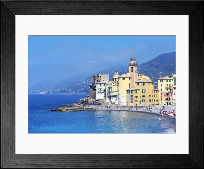 Framed Print : The picturesque fishing village of Camogli, Camogli, Liguria, Italy Framed Print : The picturesque fishing village of Camogli, Camogli, Liguria, Italy