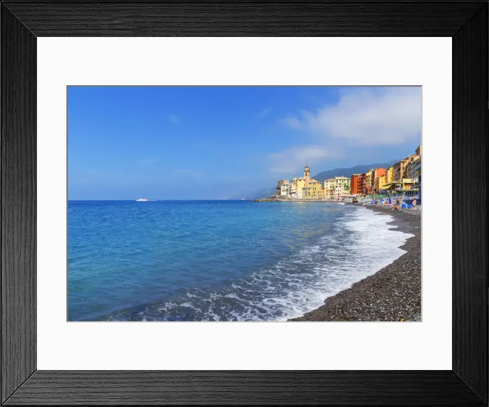 Framed Print : The picturesque fishing village of Camogli, Camogli, Liguria, Italy
