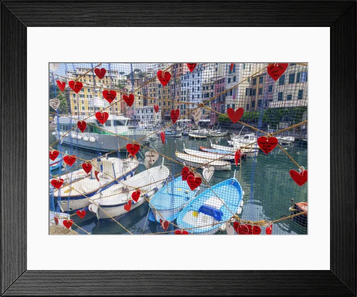 Framed Print : Marina harbour, Camogli, Liguria, Italy Framed Print : Marina harbour, Camogli, Liguria, Italy