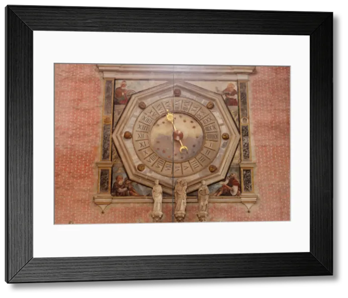 Framed Print : Clock in Santi Giovanni e Paolo, Venice, Veneto, Italy Framed Print : Clock in Santi Giovanni e Paolo, Venice, Veneto, Italy