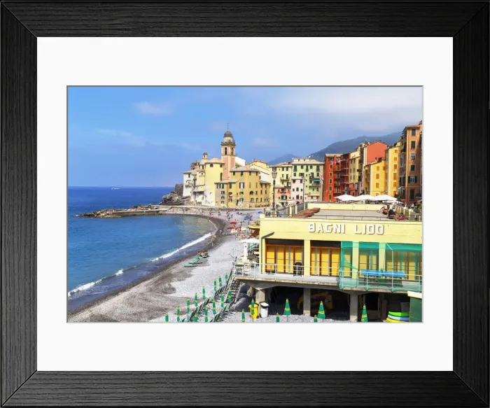 Framed Print : The picturesque fishing village of Camogli, Camogli, Liguria, Italy Framed Print : The picturesque fishing village of Camogli, Camogli, Liguria, Italy