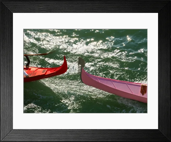 Framed Print : Gondola Regatta, Venice, Veneto, Italy, Europe