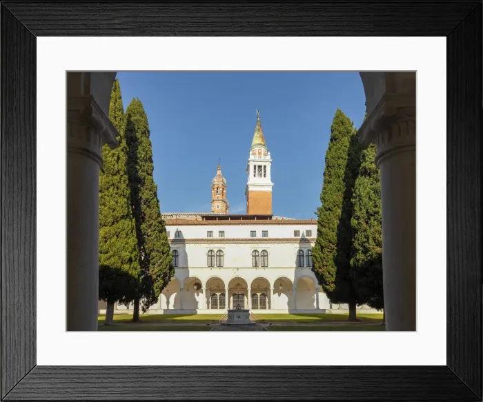 Framed Print : San Giorgio Maggiore cloister, Giorgio Cini Foundation. Venice, Veneto, Italy, Europe Framed Print : San Giorgio Maggiore cloister, Giorgio Cini Foundation. Venice, Veneto, Italy, Europe