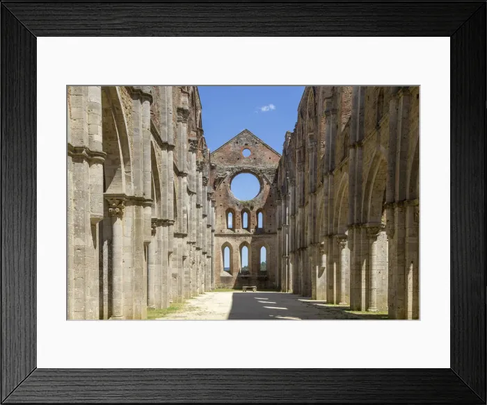 Framed Print : Italy. Tuscany. Siena district Chiusdino. San Galgano Abbey Framed Print : Italy. Tuscany. Siena district Chiusdino. San Galgano Abbey