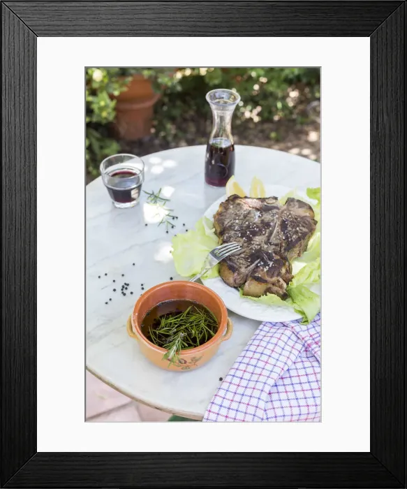 Framed Print : Italy. Tuscany. Siena District. Sinalunga. Chianina Steak Framed Print : Italy. Tuscany. Siena District. Sinalunga. Chianina Steak