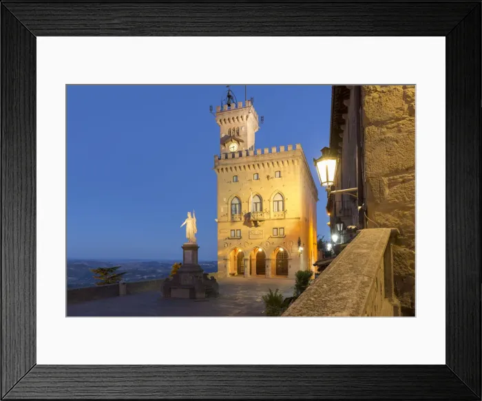 Framed Print : Republic of San Marino, Repubblica di San Marino San Marino. Government Palace Framed Print : Republic of San Marino, Repubblica di San Marino San Marino. Government Palace
