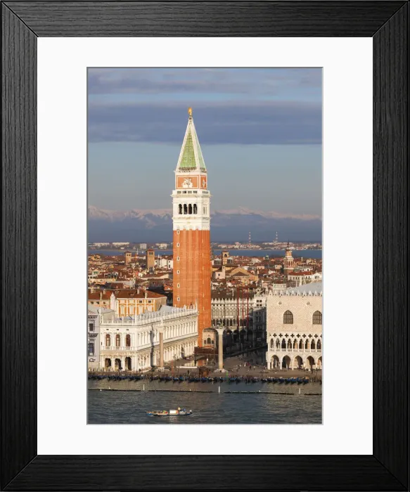 Framed Print : Piazza San Marco with Snowy Alps Behind, Venice, Veneto, Italy Framed Print : Piazza San Marco with Snowy Alps Behind, Venice, Veneto, Italy