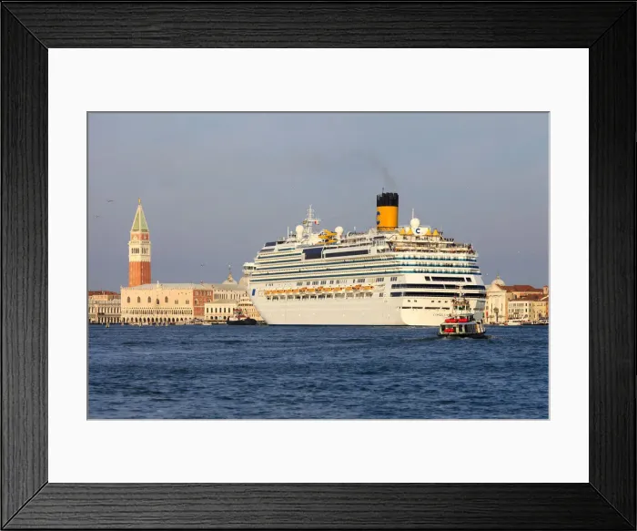 Framed Print : Cruis Ship is Passing Venice, Venice, Veneto, Italy Framed Print : Cruis Ship is Passing Venice, Venice, Veneto, Italy