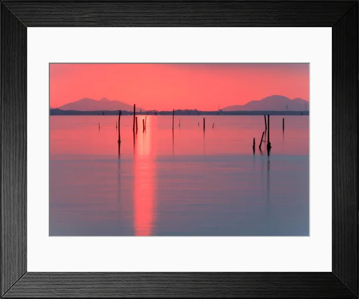 Framed Print : Sunset of the coast of the Isola di Pellestrina, Venice, Veneto, Italy Framed Print : Sunset of the coast of the Isola di Pellestrina, Venice, Veneto, Italy