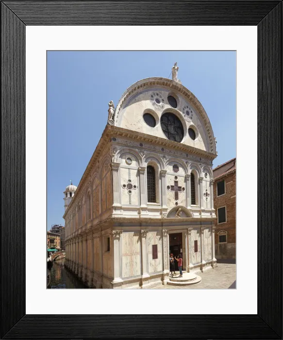Framed Print : Church Santa Maria dei Miracoli in the Sestiere of Cannaregio, Venice, Veneto, Italy Framed Print : Church Santa Maria dei Miracoli in the Sestiere of Cannaregio, Venice, Veneto, Italy