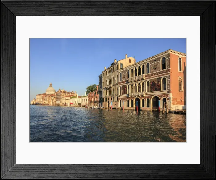 Framed Print : Grand Canal with Barbarigo and Santa Maria della Salute Church in the distance, Venice Framed Print : Grand Canal with Barbarigo and Santa Maria della Salute Church in the distance, Venice