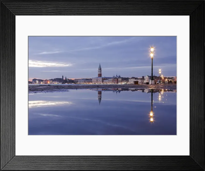 Framed Print : High Tide on The Riva degli Schiavoni, Venice, Veneto, Italy Framed Print : High Tide on The Riva degli Schiavoni, Venice, Veneto, Italy