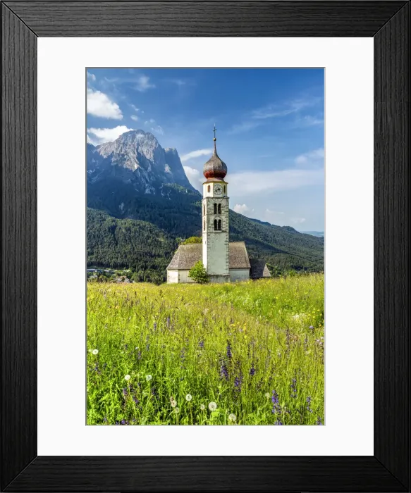 Framed Print : St. Valentin church, Castelrotto - Kastelruth, Trentino Alto Adige - South Tyrol, Italy Framed Print : St. Valentin church, Castelrotto - Kastelruth, Trentino Alto Adige - South Tyrol, Italy