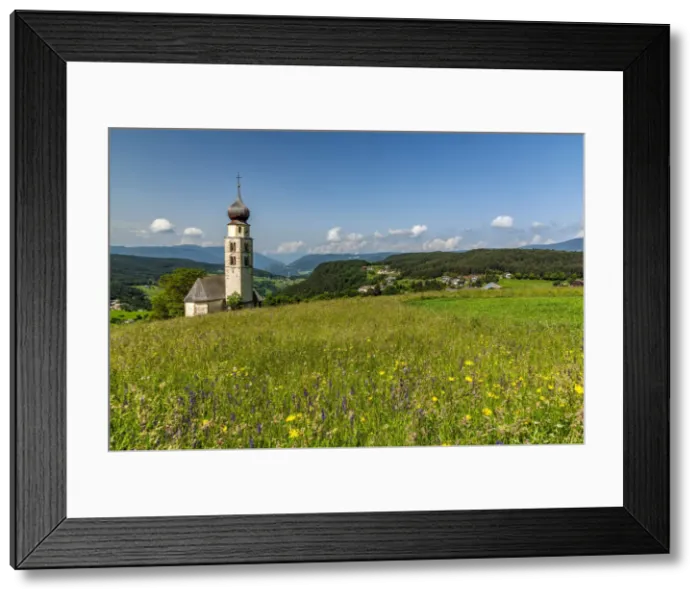 Framed Print : St. Valentin church, Castelrotto - Kastelruth, Trentino Alto Adige - South Tyrol, Italy Framed Print : St. Valentin church, Castelrotto - Kastelruth, Trentino Alto Adige - South Tyrol, Italy