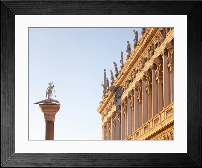 Framed Print : Piazzetta San Marco, Marciana librarys building and Column of St. Theodore, Venice Framed Print : Piazzetta San Marco, Marciana librarys building and Column of St. Theodore, Venice