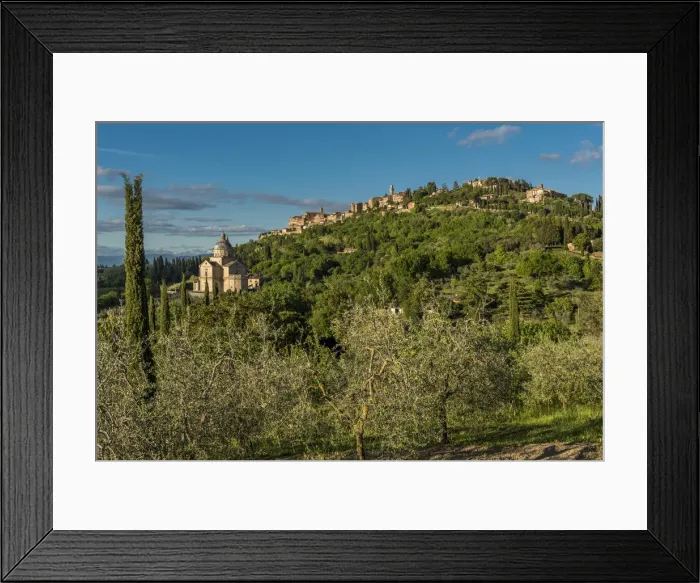 Framed Print : europe, Italy, Tuscany. a view of Montepulciano Framed Print : europe, Italy, Tuscany. a view of Montepulciano