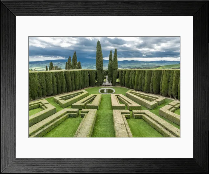Framed Print : europe, Italy, Tuscany. The gardens of la Foce near to Chianciano Terme Framed Print : europe, Italy, Tuscany. The gardens of la Foce near to Chianciano Terme