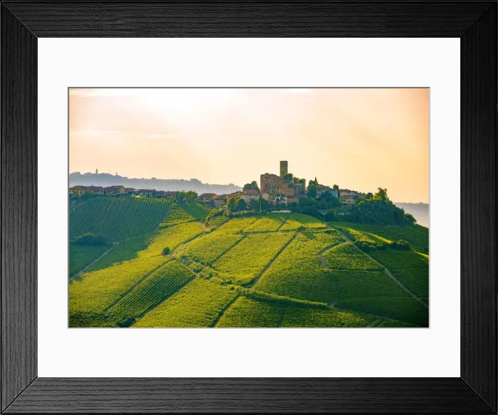 Framed Print : Serralunga d Alba, Barolo wine region, Langhe, Piedemont, Italy Framed Print : Serralunga d Alba, Barolo wine region, Langhe, Piedemont, Italy