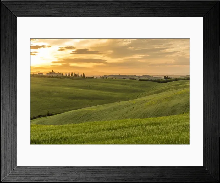 Framed Print : europe, Italy, Tuscany. Sunset in southern Tuscany Framed Print : europe, Italy, Tuscany. Sunset in southern Tuscany
