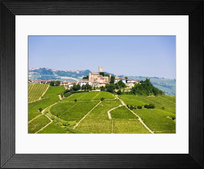 Framed Print : Serralunga d Alba, Barolo wine region, Langhe, Piedemont, Italy Framed Print : Serralunga d Alba, Barolo wine region, Langhe, Piedemont, Italy