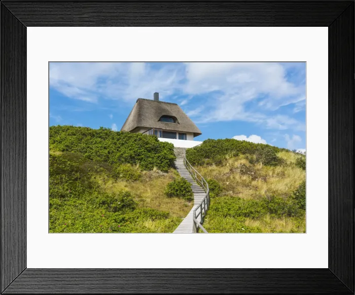 Framed Print : Hornum, Sylt island, North Frisia, Schleswig-Holstein, Germany