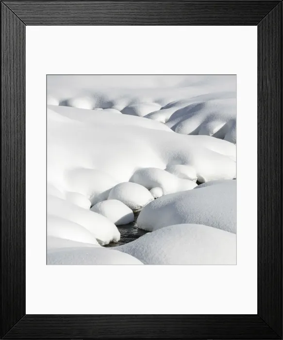Framed Print : Italy, Veneto, snow creates forms in the landscape Framed Print : Italy, Veneto, snow creates forms in the landscape