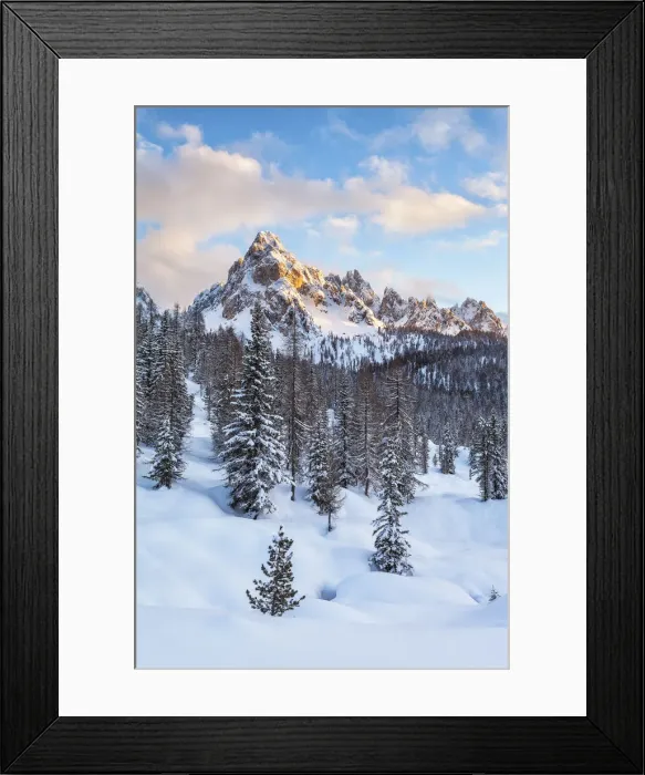 Framed Print : Italy, Dolomites, Veneto, Cadini Misurina at sunset Framed Print : Italy, Dolomites, Veneto, Cadini Misurina at sunset