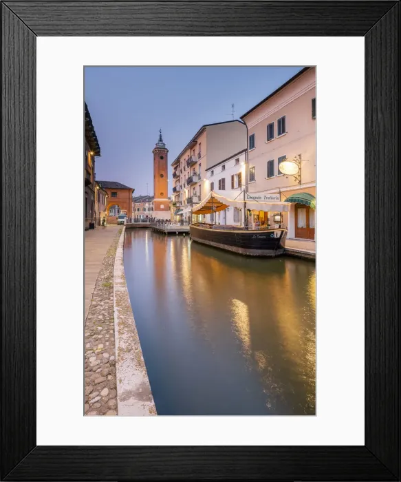 Framed Print : Italy, Emilia Romagna, Comacchio, Torre dell Orologio Framed Print : Italy, Emilia Romagna, Comacchio, Torre dell Orologio