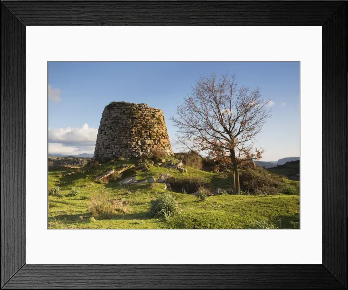 Framed Print : Italy, Sardinia, Typical Sardinian Nuraghe taken at sunset in the Barbagia of Seulo Framed Print : Italy, Sardinia, Typical Sardinian Nuraghe taken at sunset in the Barbagia of Seulo