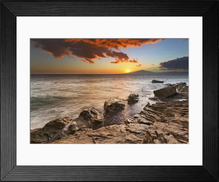 Framed Print : Italy, Calabria, Sunset at Leucopetra Framed Print : Italy, Calabria, Sunset at Leucopetra