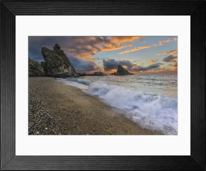 Framed Print : Italy, Calabria, Sunset at Ulivarella Rock Framed Print : Italy, Calabria, Sunset at Ulivarella Rock