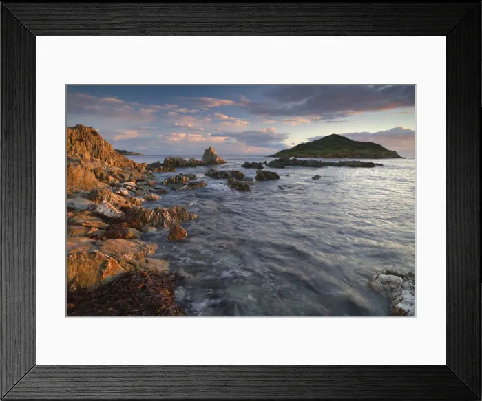 Framed Print : Italy, Sardinia, The small island of Campionna at sunset Framed Print : Italy, Sardinia, The small island of Campionna at sunset