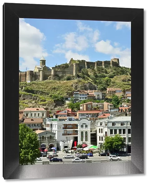 Old Town and Narikala fortress. Tbilisi, Georgia. Caucasus