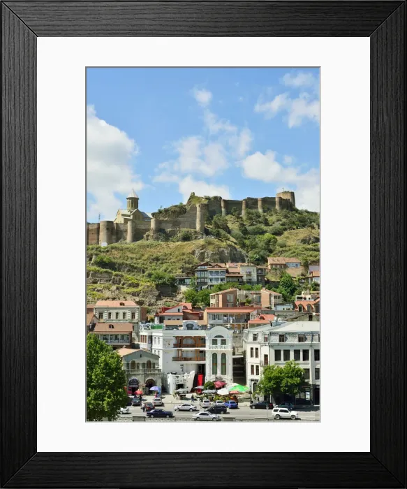 Framed Print : Old Town and Narikala fortress. Tbilisi, Georgia. Caucasus Framed Print : Old Town and Narikala fortress. Tbilisi, Georgia. Caucasus