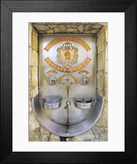Framed Print : Spain, Navarra (Navarre), Fuente de Iraque near Ayegui, Way of St. James Framed Print : Spain, Navarra (Navarre), Fuente de Iraque near Ayegui, Way of St. James
