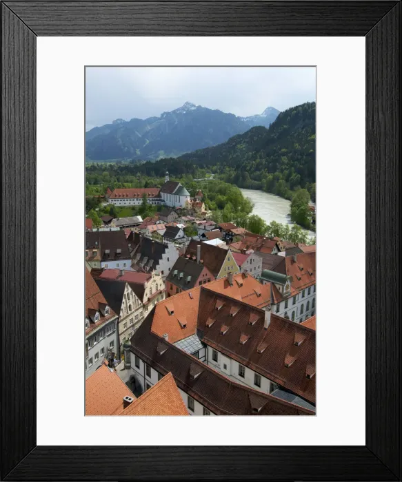 Framed Print : Fuessen, Allgaeu, Bavaria, Germany Framed Print : Fuessen, Allgaeu, Bavaria, Germany