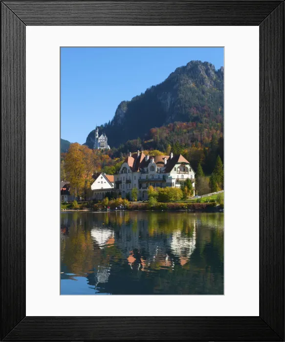 Framed Print : Neuschwanstein Castle ans Lake Alpsee, Allgaeu, Bavaria, Germany Framed Print : Neuschwanstein Castle ans Lake Alpsee, Allgaeu, Bavaria, Germany