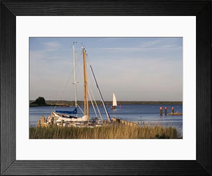 Framed Print : Harbour, Kloster, Hiddensee Island, Mecklenburg-Western Pomerania, Germany