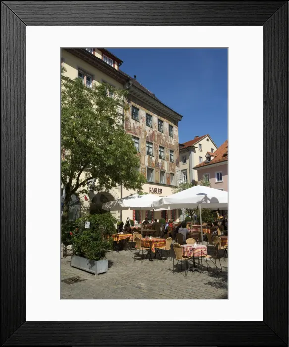 Framed Print : Street Cafe in Constance, Lake Constance, Baden-Wuerttemberg, Germany Framed Print : Street Cafe in Constance, Lake Constance, Baden-Wuerttemberg, Germany