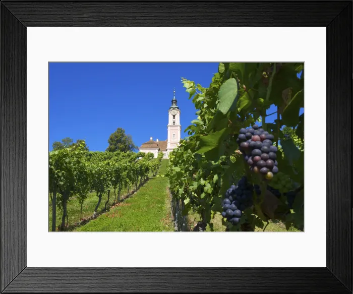 Framed Print : Pilgrimage Church Birnau, Lake Constance, Baden-Wuerttemberg, Germany