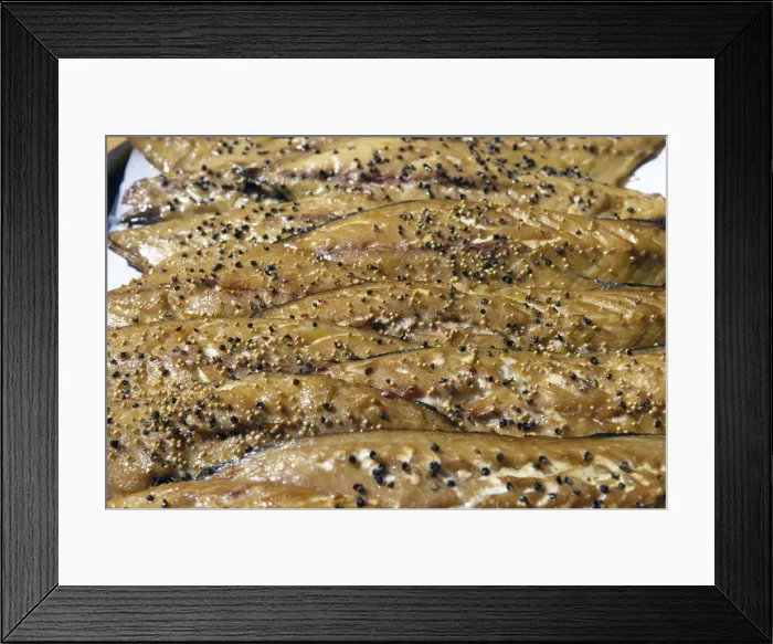 Framed Print : Smoked mackerels, Eckernfoerde, Schleswig-Holstein, Germany Framed Print : Smoked mackerels, Eckernfoerde, Schleswig-Holstein, Germany