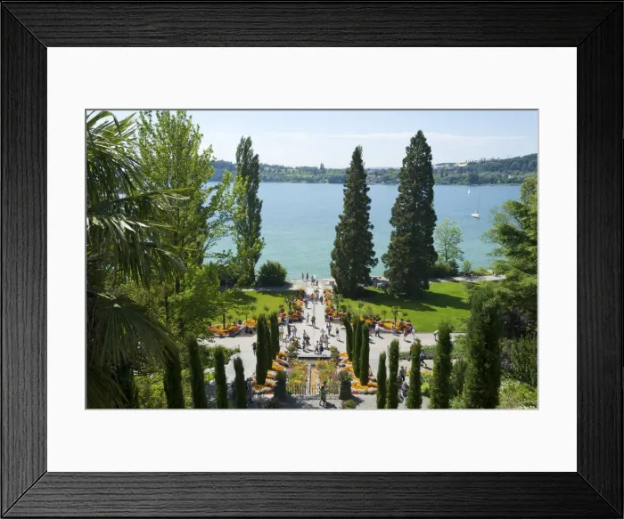 Framed Print : Mainau Island, Lake Constance, Baden-Wuerttemberg, Germany